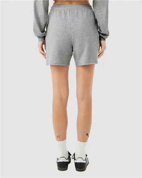 Bella + Canvas 3787c Women’s Cutoff Fleece Shorts - 3787 - Athletic Heather