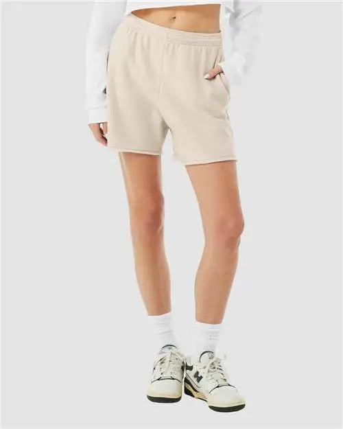 Bella + Canvas 3787c Women’s Cutoff Fleece Shorts - 3787 - Heather Dust