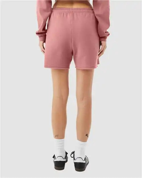 Bella + Canvas 3787c Women’s Cutoff Fleece Shorts - 3787 - Mauve