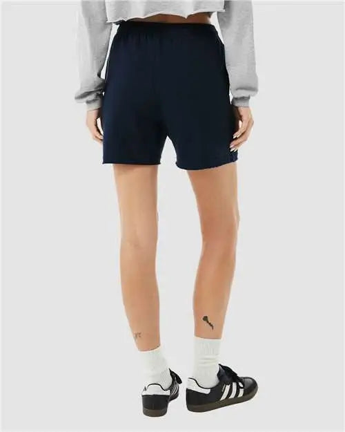 Bella + Canvas 3787c Women’s Cutoff Fleece Shorts - 3787 - Navy