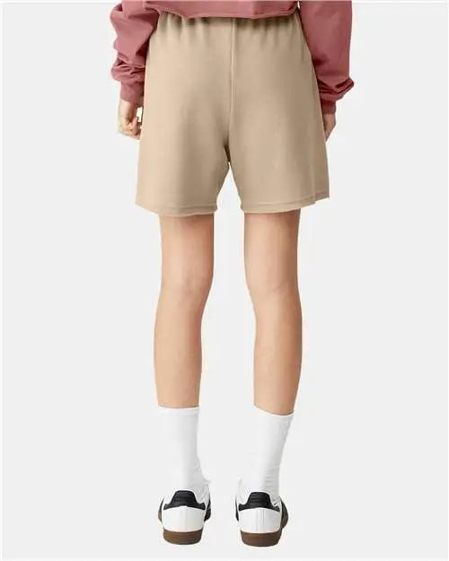 Bella + Canvas 3797 Fwd Fashion Women’s Cutoff Fleece Shorts - Tan - s
