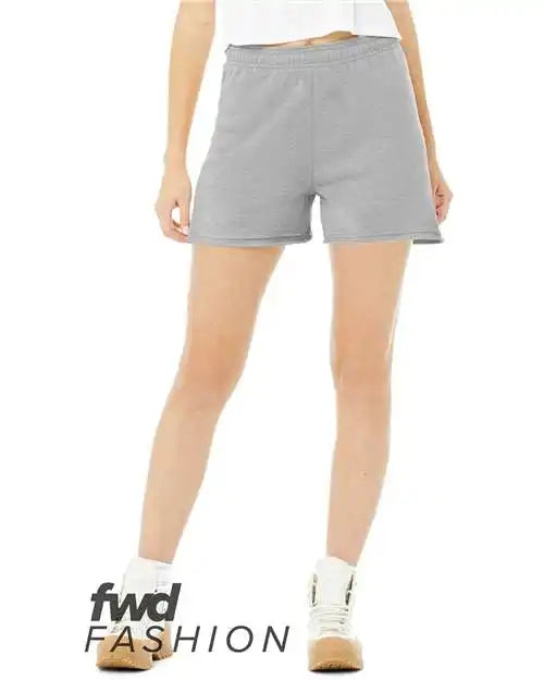 Bella + Canvas 3797 Fwd Fashion Women’s Cutoff Sweatshorts - Athletic Heather