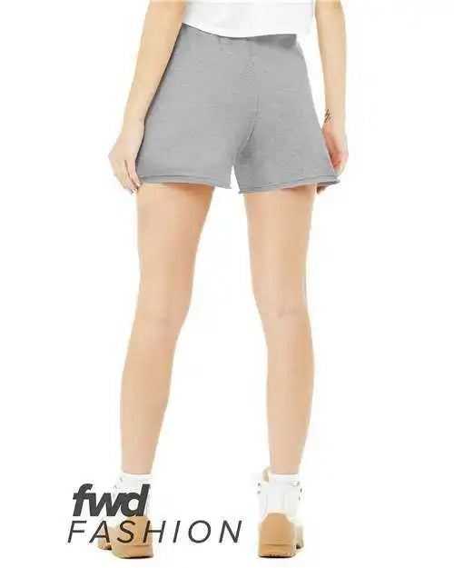 Bella + Canvas 3797 Fwd Fashion Women’s Cutoff Sweatshorts - Athletic Heather