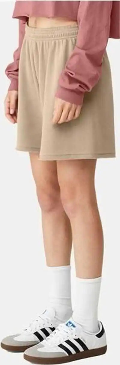 Bella + Canvas 3797 Fwd Fashion Women’s Cutoff Sweatshorts - Tan