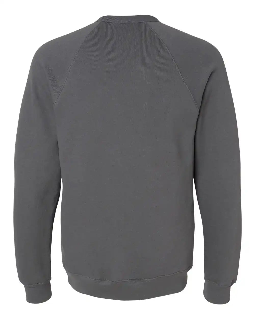 Bella + Canvas 3901 Sponge Fleece Raglan Crewneck Sweatshirt - Asphalt - Xs