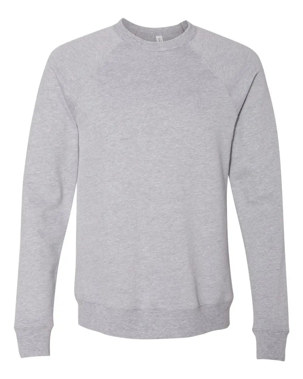 Bella + Canvas 3901 Sponge Fleece Raglan Crewneck Sweatshirt - Athletic Heather