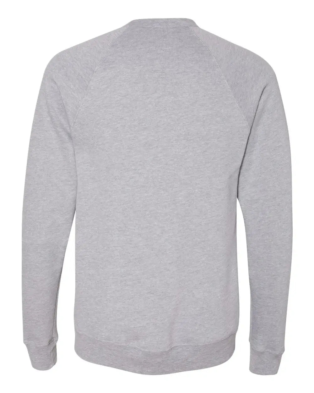 Bella + Canvas 3901 Sponge Fleece Raglan Crewneck Sweatshirt - Athletic Heather - Gray / Xs