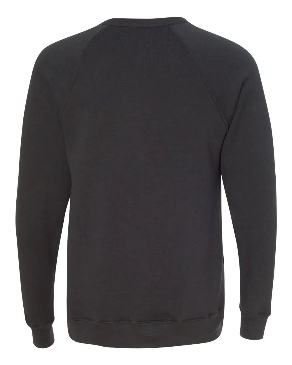 Bella + Canvas 3901 Sponge Fleece Raglan Crewneck Sweatshirt - Dark Grey
