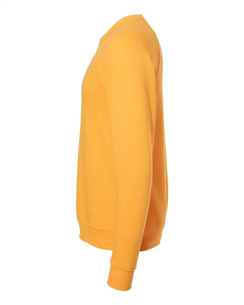 Bella + Canvas 3901 Sponge Fleece Raglan Crewneck Sweatshirt - Gold