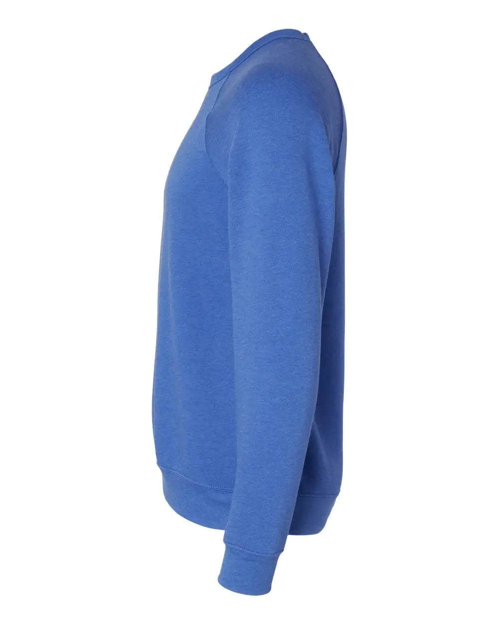 Bella + Canvas 3901 Sponge Fleece Raglan Crewneck Sweatshirt - Heather True Royal