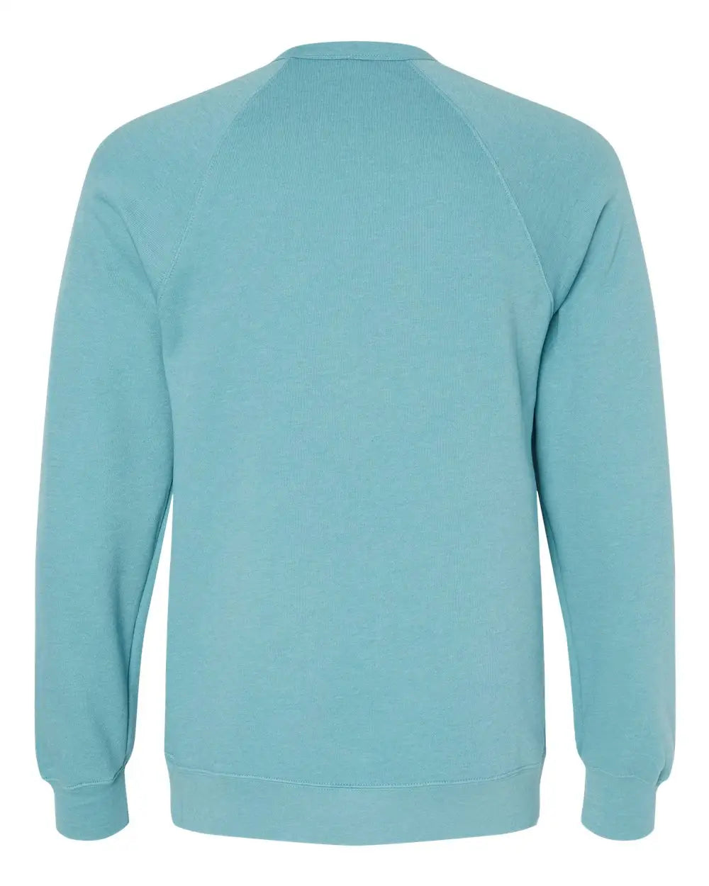 Bella + Canvas 3901 Sponge Fleece Raglan Crewneck Sweatshirt - Heather Blue Lagoon - Xs