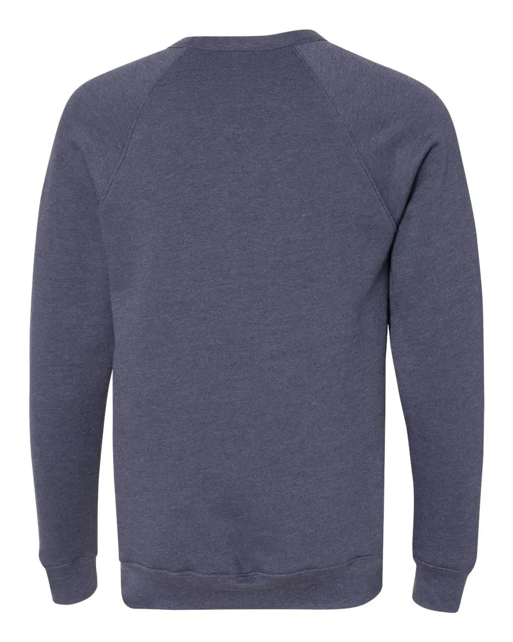 Bella + Canvas 3901 Sponge Fleece Raglan Crewneck Sweatshirt - Heather Navy