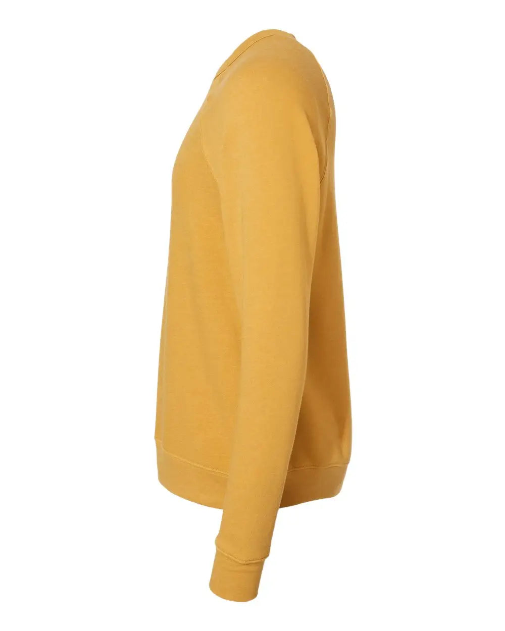 Bella + Canvas 3901 Sponge Fleece Raglan Crewneck Sweatshirt - Heather Mustard