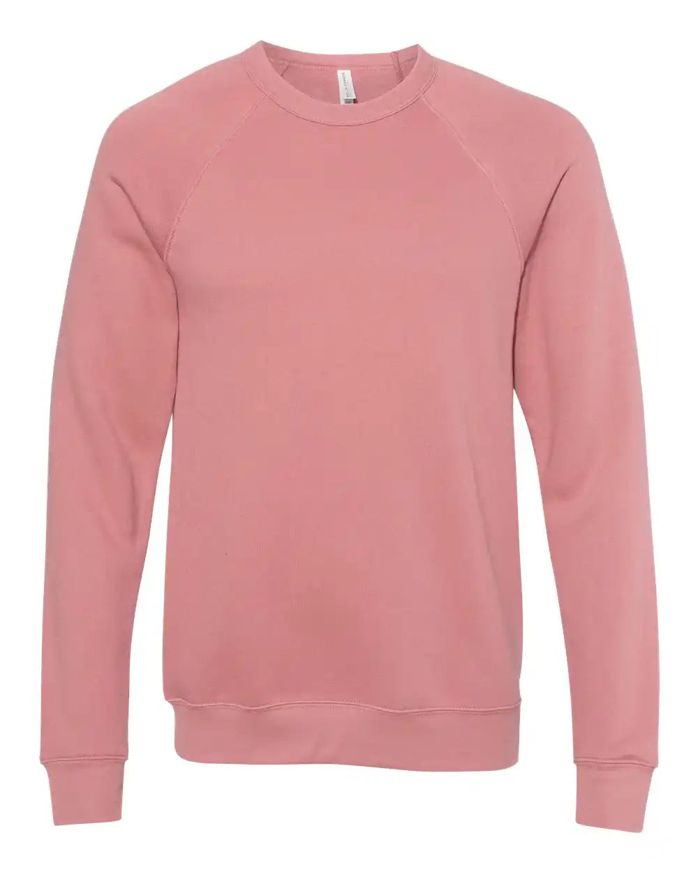 Bella + Canvas 3901 Sponge Fleece Raglan Crewneck Sweatshirt - Mauve - Xs