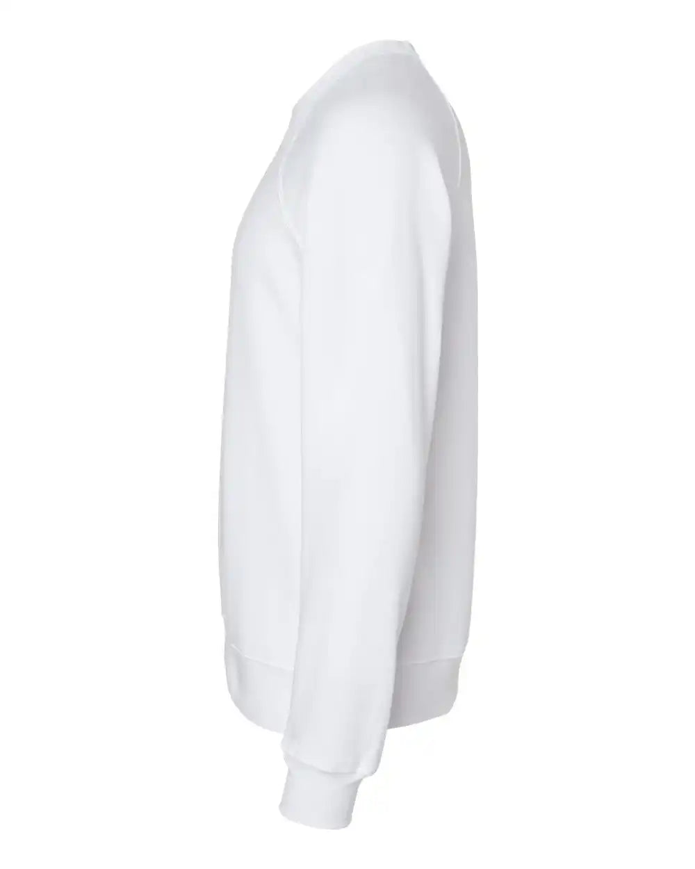 Bella + Canvas 3901 Sponge Fleece Raglan Crewneck Sweatshirt - White
