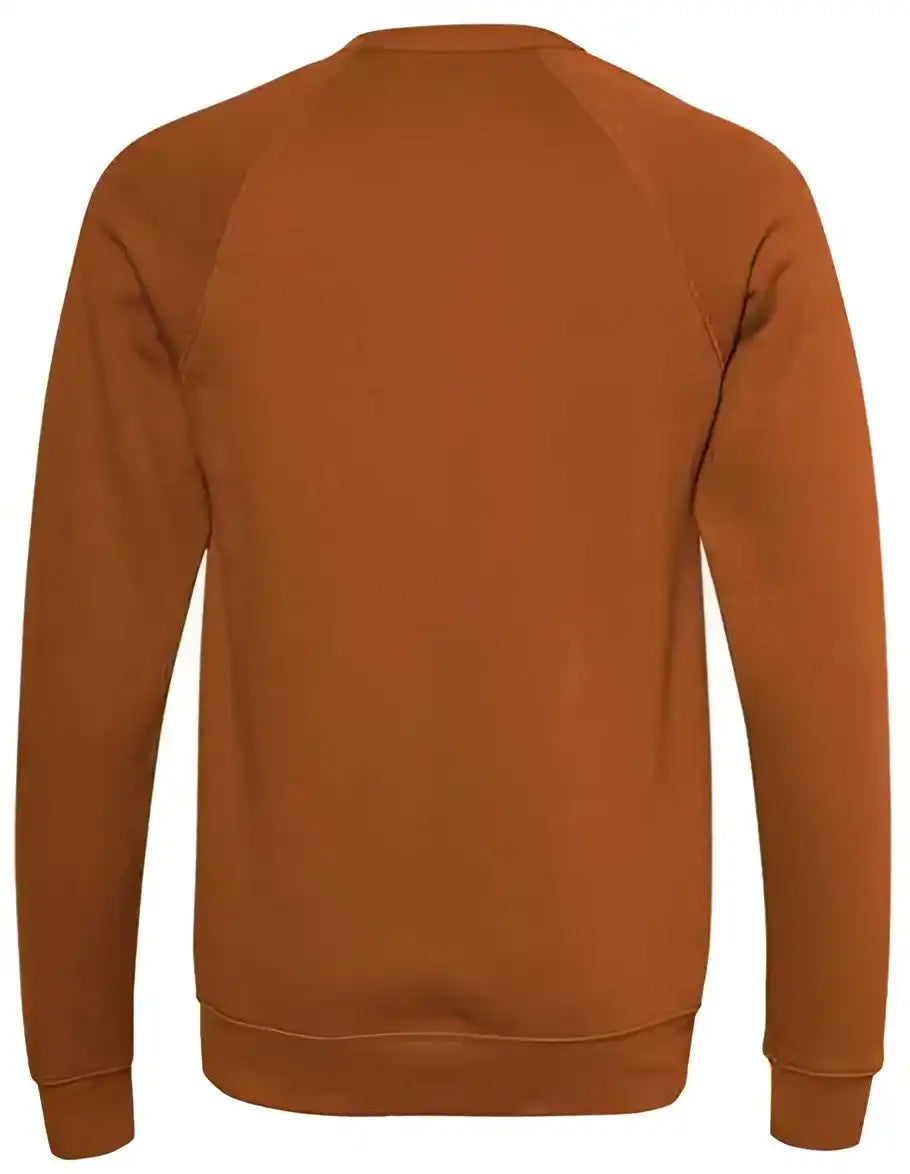 Bella + Canvas 3901 Unisex Sponge Fleece Raglan Crewneck Sweatshirt Autumn