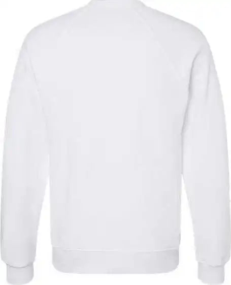 Bella + Canvas 3901 Unisex Sponge Fleece Raglan Crewneck Sweatshirt White