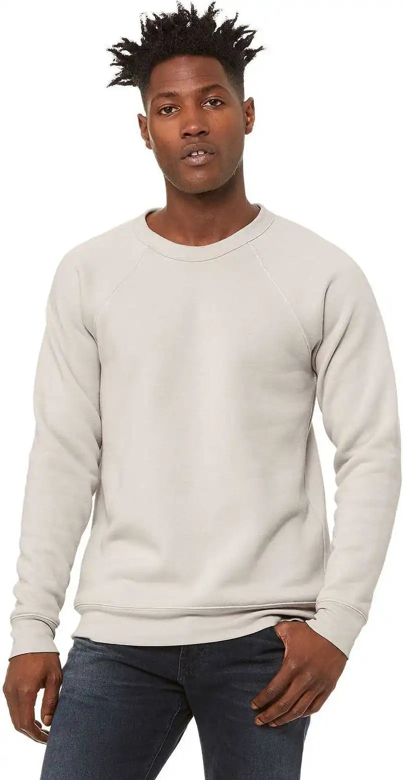 Bella + Canvas 3901 Unisex Sponge Fleece Raglan Sweatshirt Heather Dust