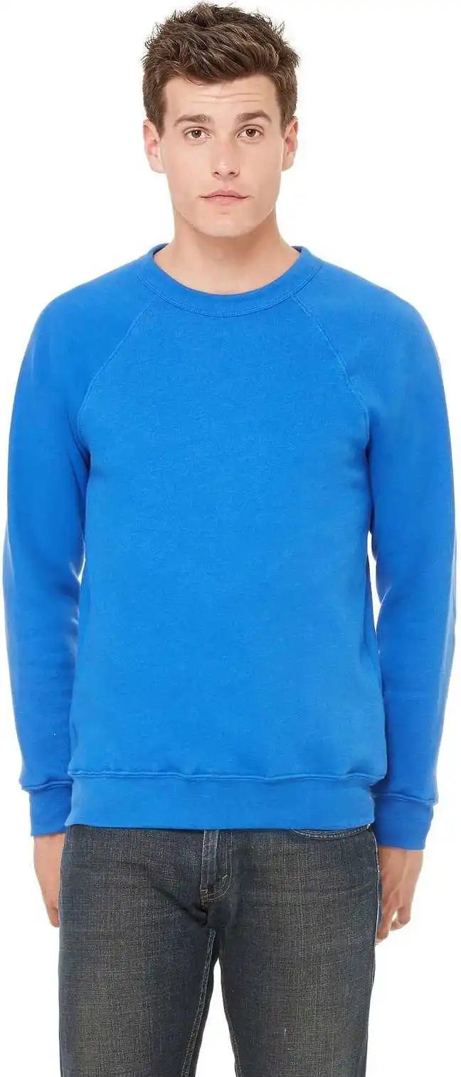 Bella + Canvas 3901 Unisex Sponge Fleece Raglan Sweatshirt - True Royal