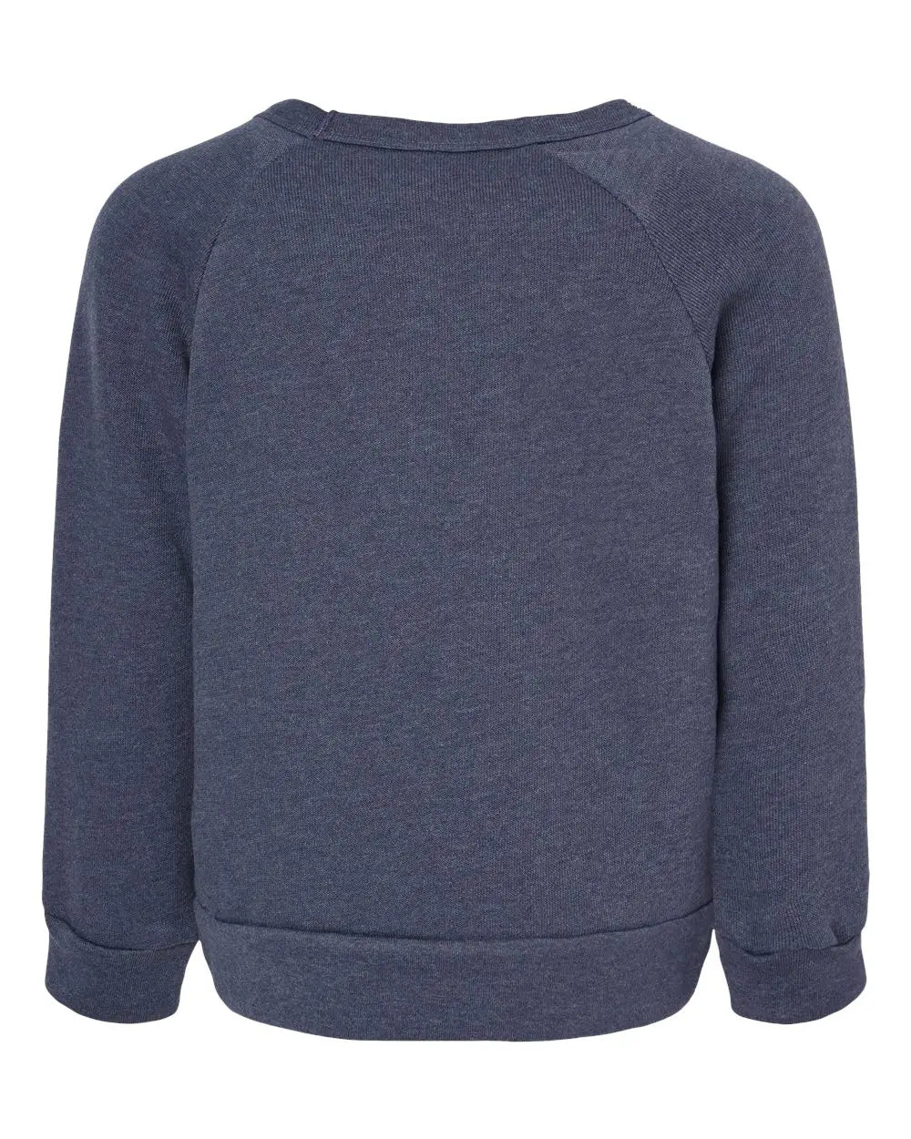 Bella + Canvas 3901t Toddler Sponge Fleece Raglan Sweatshirt - Heather Navy - 4t