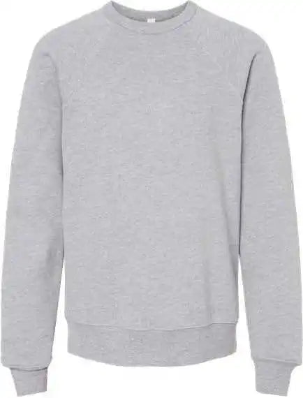 Bella + Canvas 3901y Youth Sponge Fleece Crewneck Sweatshirt - Athletic Heather