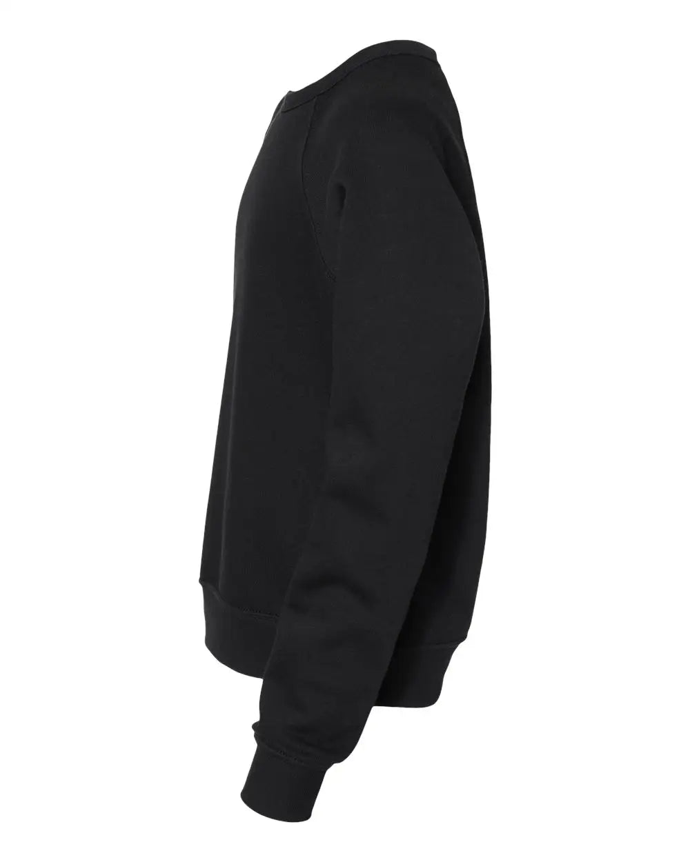 Bella + Canvas 3901y Youth Sponge Fleece Crewneck Sweatshirt - Black