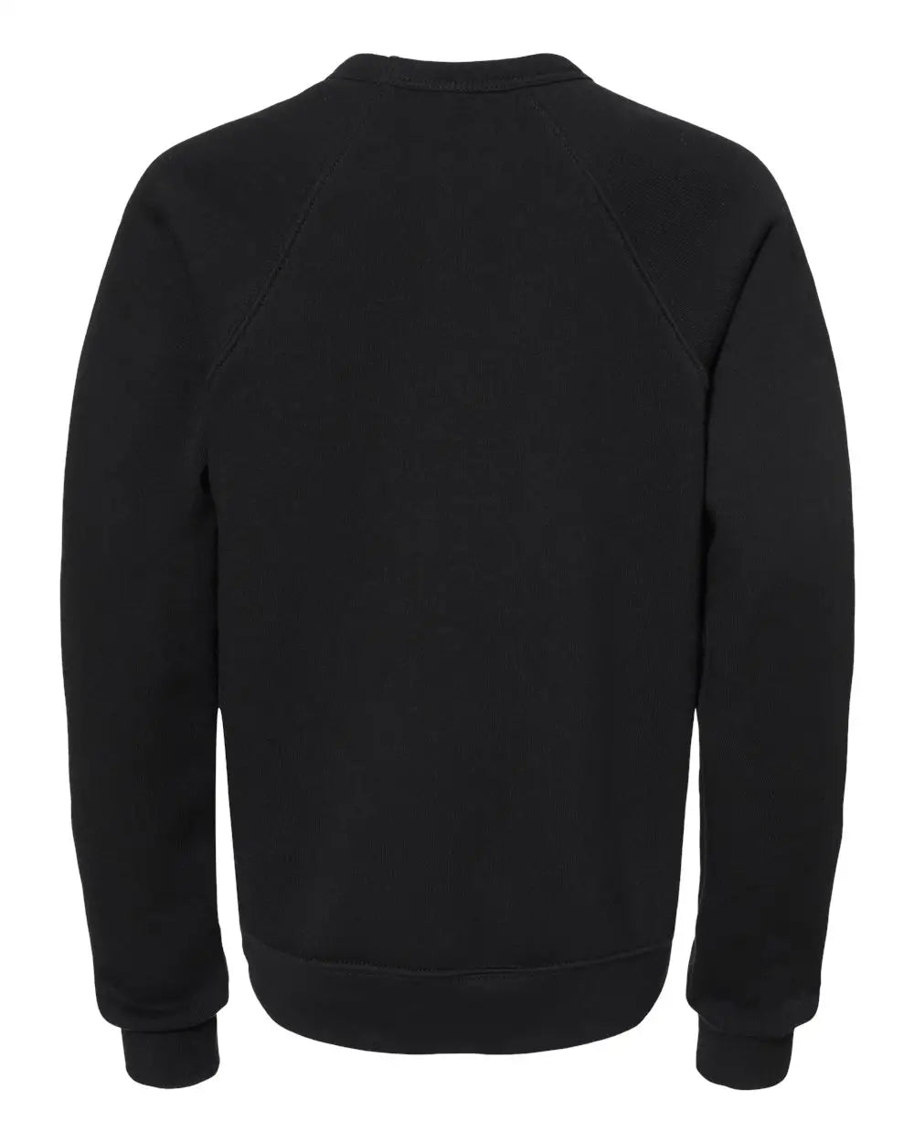 Bella + Canvas 3901y Youth Sponge Fleece Crewneck Sweatshirt - Black