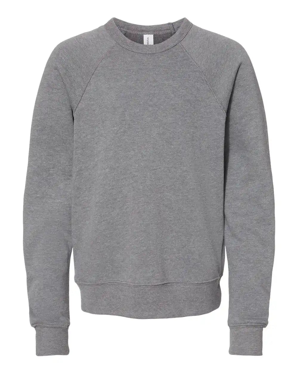 Bella + Canvas 3901y Youth Sponge Fleece Crewneck Sweatshirt - Deep Heather - s
