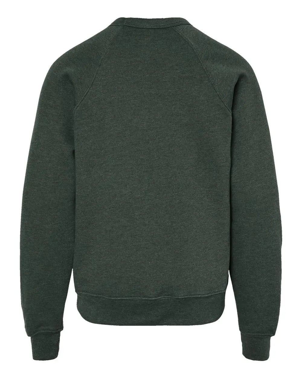 Bella + Canvas 3901y Youth Sponge Fleece Crewneck Sweatshirt - Heather Forest