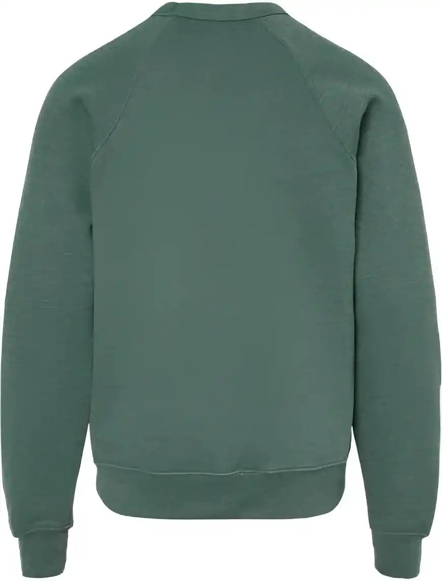 Bella + Canvas 3901y Youth Sponge Fleece Crewneck Sweatshirt Heather Forest