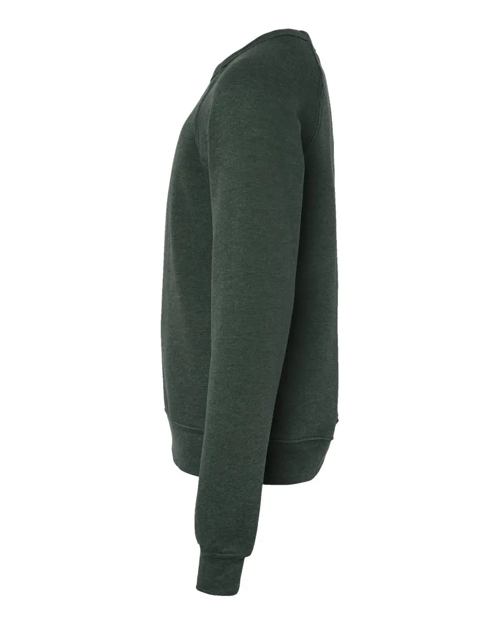 Bella + Canvas 3901y Youth Sponge Fleece Crewneck Sweatshirt - Heather Forest