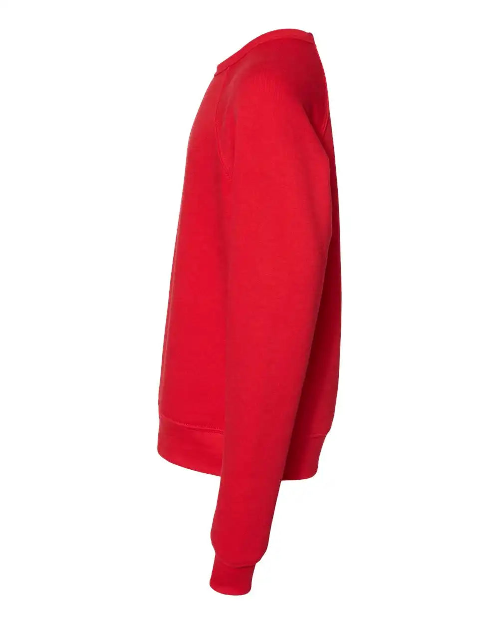 Bella + Canvas 3901y Youth Sponge Fleece Crewneck Sweatshirt - Red