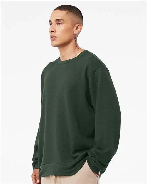 Bella + Canvas 3911 Sponge Fleece Classic Crewneck Sweatshirt - Heather Forest