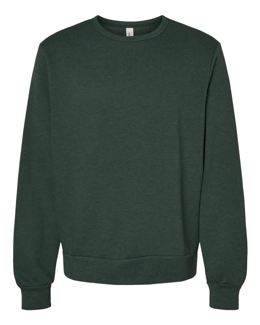 Bella + Canvas 3911 Sponge Fleece Classic Crewneck Sweatshirt - Heather Forest - Xs