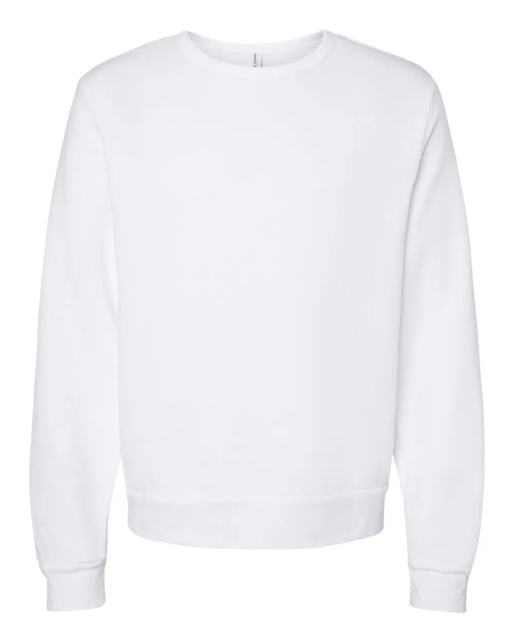 Bella + Canvas 3911 Sponge Fleece Classic Crewneck Sweatshirt - White - Xs