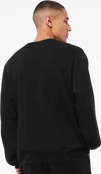 Bella + Canvas 3911 Unisex Sponge Fleece Classic Crewneck Sweatshirt Black