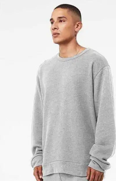 Bella + Canvas 3911 Unisex Sponge Fleece Classic Crewneck Sweatshirt Athletic Heather