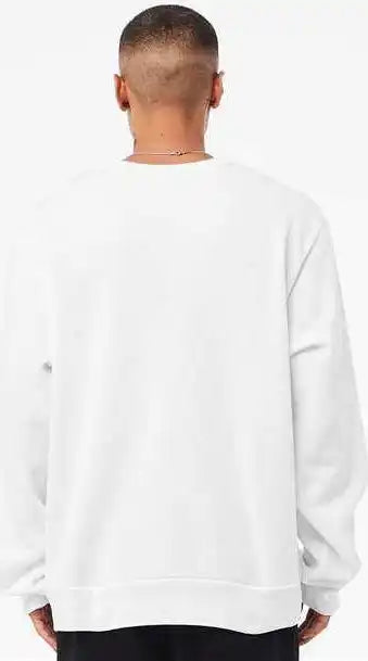 Bella + Canvas 3911 Unisex Sponge Fleece Classic Crewneck Sweatshirt White