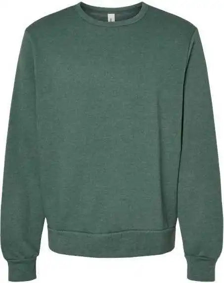 Bella + Canvas 3911 Unisex Sponge Fleece Classic Crewneck Sweatshirt - Heather Forest