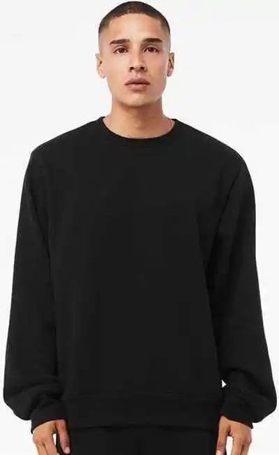 Bella + Canvas 3911 Unisex Sponge Fleece Classic Crewneck Sweatshirt Black