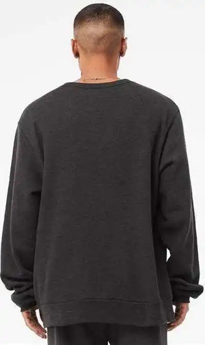 Bella + Canvas 3911 Unisex Sponge Fleece Classic Crewneck Sweatshirt Dark Gray Heather