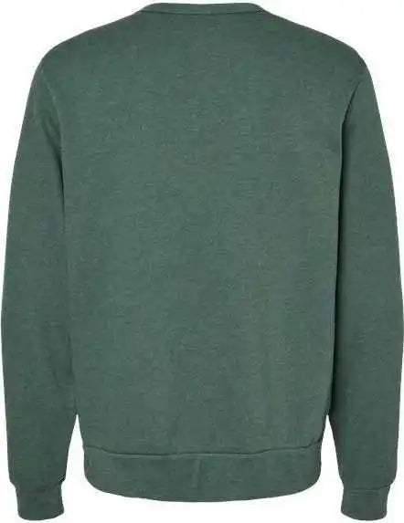 Bella + Canvas 3911 Unisex Sponge Fleece Classic Crewneck Sweatshirt Heather Forest