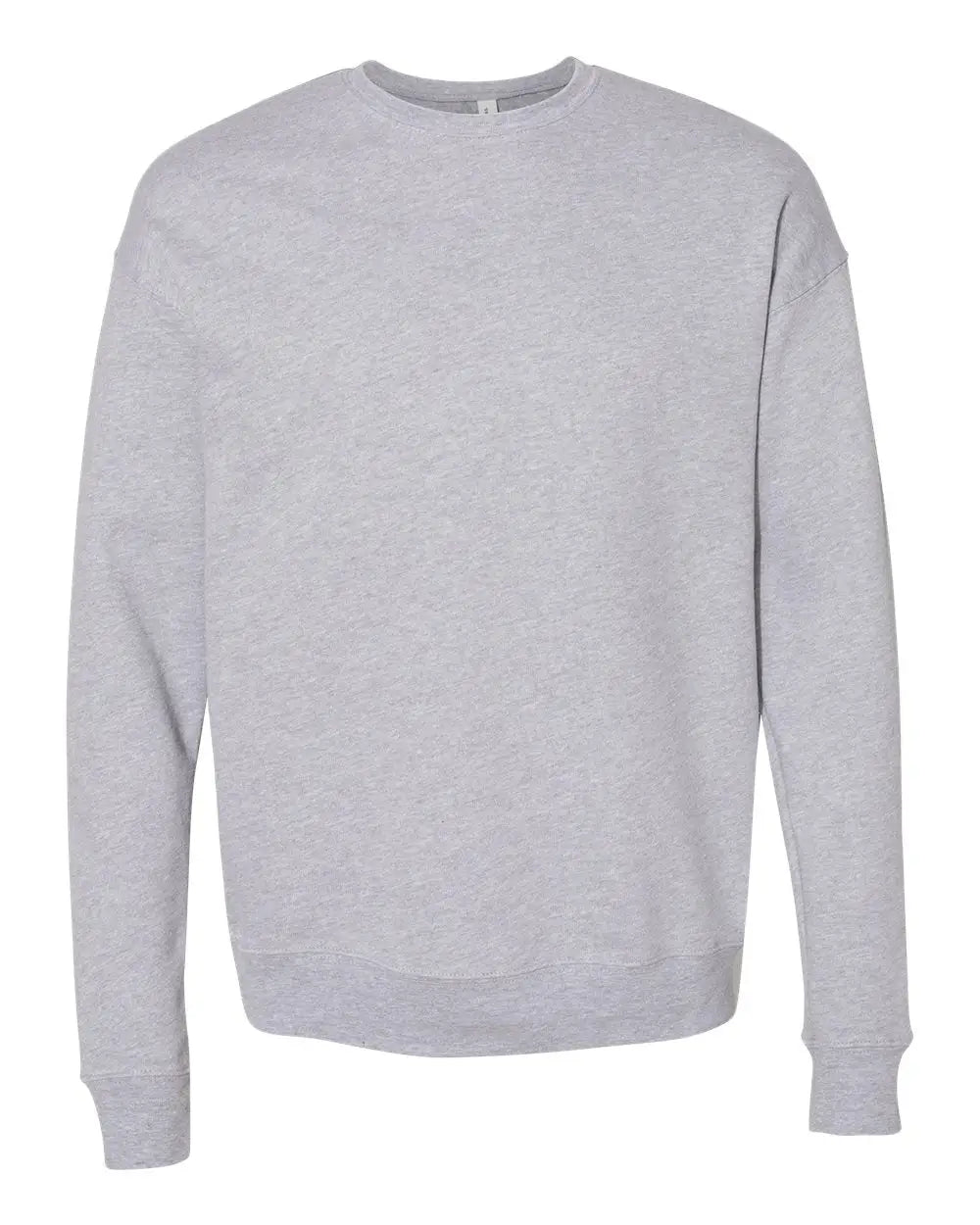 Bella + Canvas 3945 Sponge Fleece Drop Shoulder Crewneck Sweatshirt - Athletic Heather - Gray / Xs