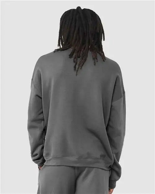 Bella + Canvas 3945 Sponge Fleece Drop Shoulder Crewneck Sweatshirt - Asphalt