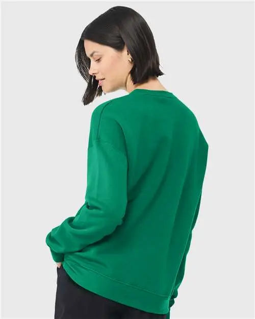 Bella + Canvas 3945 Sponge Fleece Drop Shoulder Crewneck Sweatshirt - Kelly