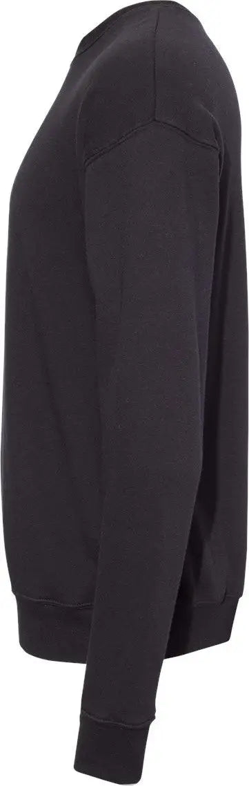 Bella + Canvas 3945 Sponge Fleece Drop Shoulder Crewneck Sweatshirt - Dtg Black