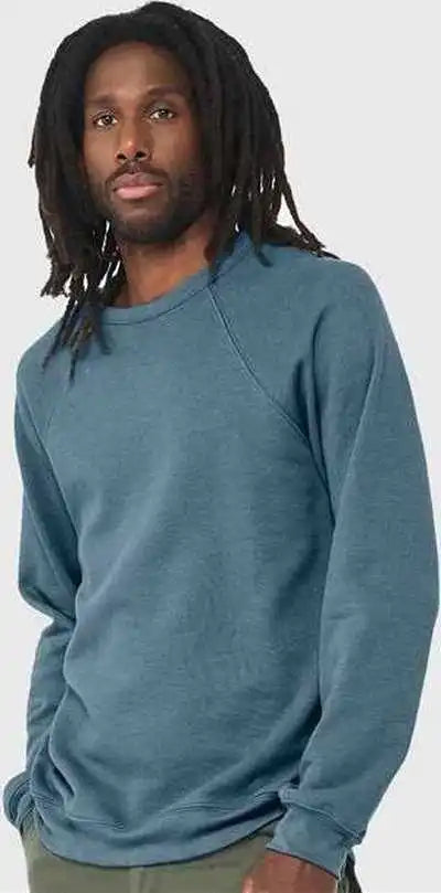 Bella + Canvas 3945 Sponge Fleece Drop Shoulder Crewneck Sweatshirt Heather Deep Teal
