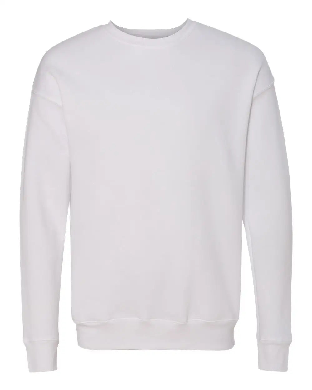 Bella + Canvas 3945 Sponge Fleece Drop Shoulder Crewneck Sweatshirt - White