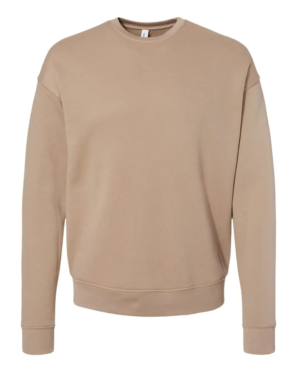 Bella + Canvas 3945 Sponge Fleece Drop Shoulder Crewneck Sweatshirt - Tan
