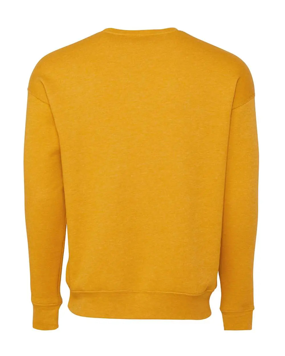 Bella + Canvas 3945 Sponge Fleece Drop Shoulder Crewneck Sweatshirt - Heather Mustard